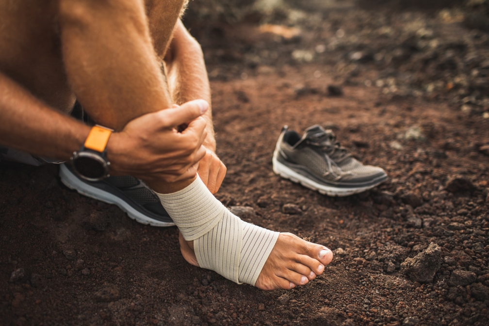 Fysioterapi vid stukning av fotleden